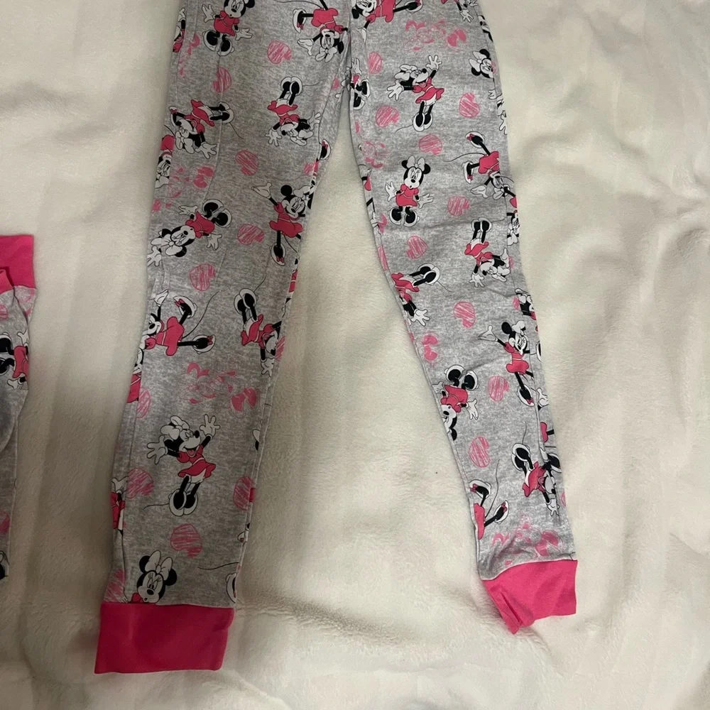 Minnie Mouse Two Piece Long Sleeve Pajama Top and Bottoms - Picture 6 of 8